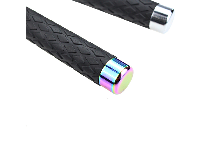 High-quality rubber handle steel anti riot expandable baton BT21B088 black